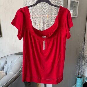 NWT Reitmans Off the Shoulder shirt Sz XL